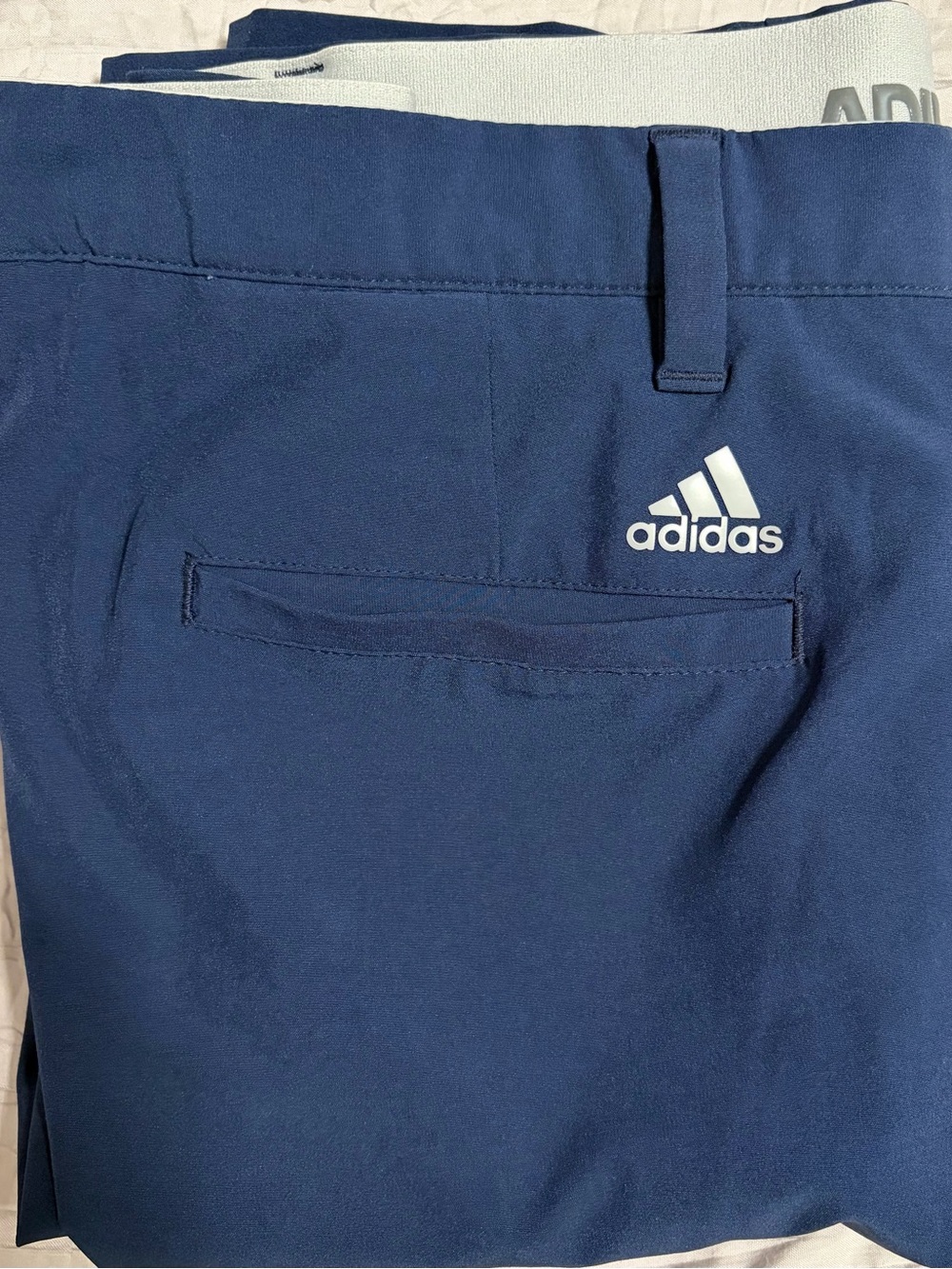 adidas Men’s Navy Performance Golf Shorts - Picture 2 of 2